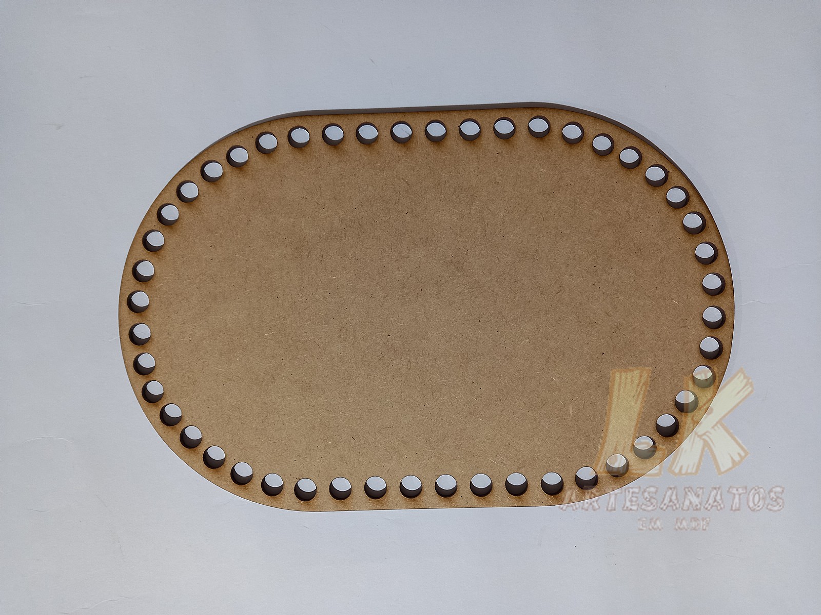 Base para crochê oval